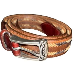 Brighton Leather woven Belt-Men’s size 44